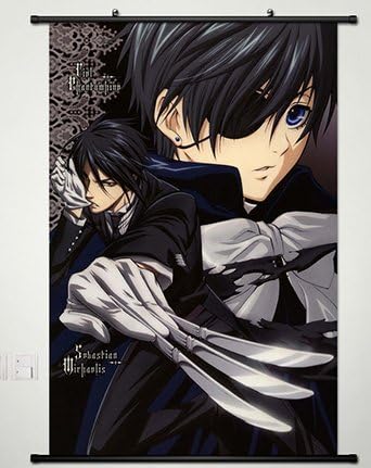 Amazon Com Wall Scroll Poster Fabric Painting For Anime Black