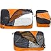 eBags Classic Packing Cubes for Travel - 6pc Value Set - (Tangerine)