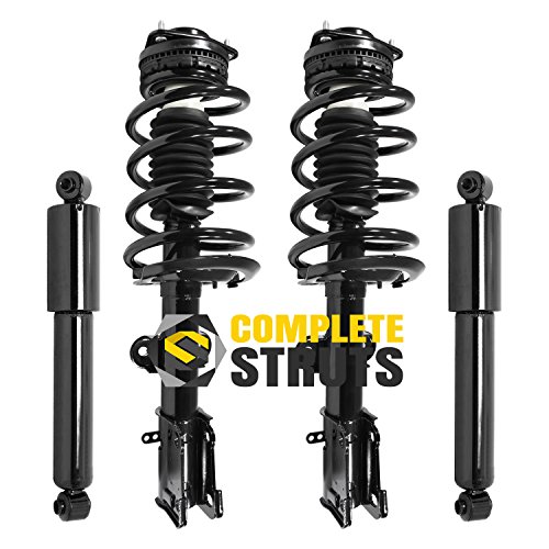 COMPLETESTRUTS - Front Complete Strut Assemblies with Coil Springs and Rear Shock Absorbers Replacement for 2011-2020 Dodge Grand Caravan - Set of 4