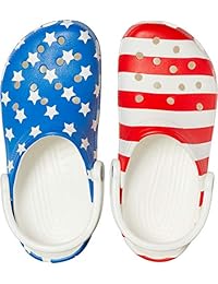 Crocs - Zuecos para hombre y mujer, diseño de la bandera de Estados Unidos