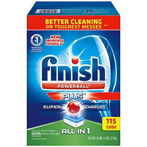 FinishÂ® All-In-One Dishwasher Detergent Powerball Tabs 115ct