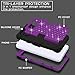 Galaxy Note 5 Case, Note 5 Case - SKYLMW [ Shock Resistant Series ] Hybrid Rubber Case Cover for Samsung Galaxy Note 5 3in1 Hard Plastic +Soft Silicone Bling Purple Black