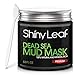 Dead Sea Mud Mask - from Shiny Leaf Natural Collection – Face & Body rejuvenation, Pore Cleansing. For young, smooth, elastic skin, removes toxins and wrinkles, fights Acne breakouts, 8.8 oz