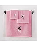 Browning Buckmark Hand Towel Pink