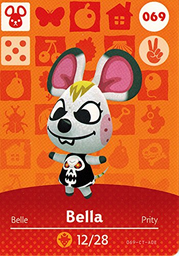 Nintendo Animal Crossing Happy Home Designer Amiibo Card Bella 069/100 USA Version