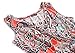 Zattcas Womens Bohemian Printed Wrap Bodice Sleeveless Crossover Maxi Dress (Small, Multi Coral)