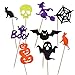 Antner Halloween Cupcake Topper Wrappers Halloween Party Cupcake Decor Food Picks, 48 Pieces