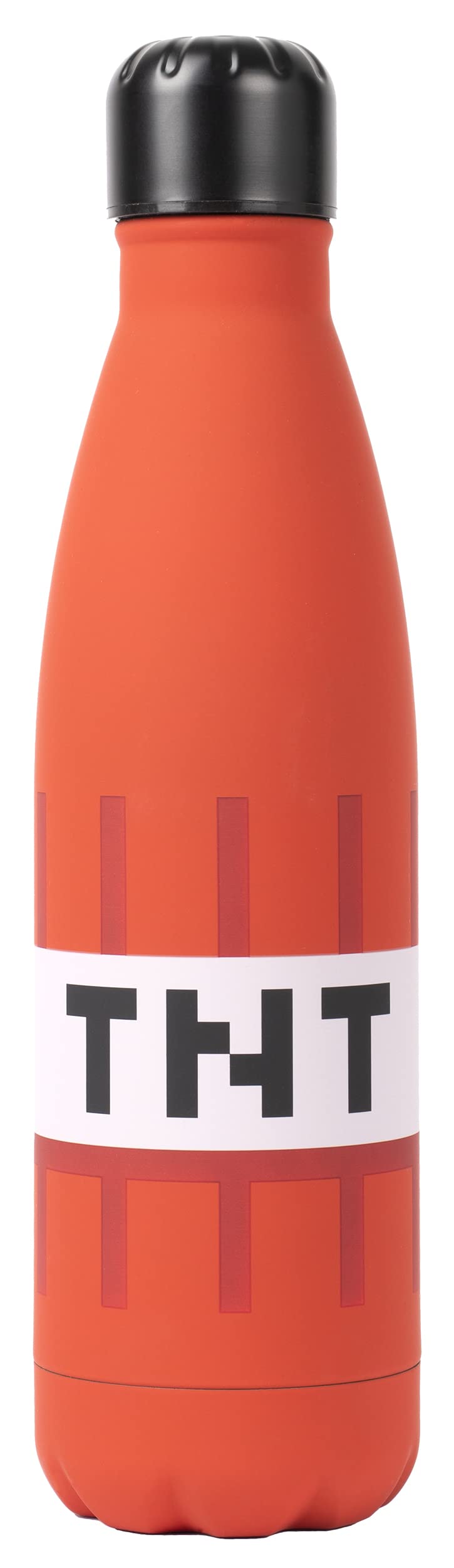 Minecraft - Stainless Steel Water Bottle - TNT Red - Kids Water Bottle - 550ml - Official Product