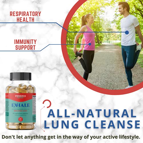 Lung Cleanse and Detox Exhale Lung Support Supplement for Clear Lungs