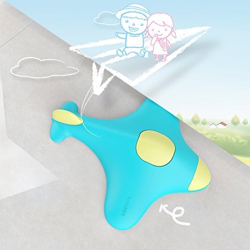 Babybbz 2 Pcs Baby Safety Finger Pinch Guard Safety Protector Silicone Door Stopper Cartoon Blue for Children