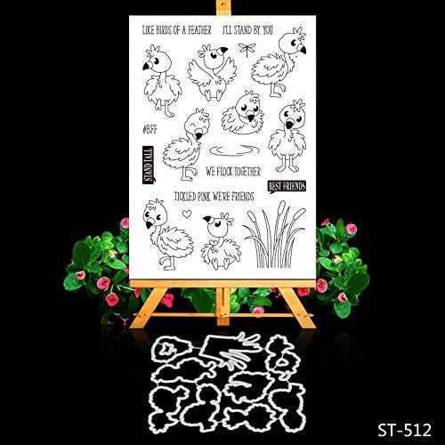 Flamingo Animal Cutting Dies for DIY Scrapbooking Photo Album Decorative Card Making Crafts Supplies