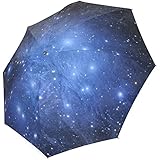 InterestPrint Galaxy Space Starry Sky Universe Fold Umbrella