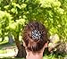 Bun Cover Hair Holder, Hand Crafted Hair Clip. this Attractive Hair Accessory can be used as a Bun Maker or a Hair Grip. Hair Styling for Women for Thick and Thin Hair. 2 Pcs Uniquely Hand Painted.