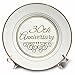 3dRose cp_154472_1 30th Gold Text for Celebrating Wedding Anniversaries 30 Years Married Together Porcelain Plate, 8-Inch