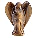 Jovivi 4pcs Pocket Guardian Angel Wings, Rose Quartz, Tiger Eye, Aventurine, Opalite, Rock Crystal Healing Angel Figurines 1.6 inch