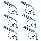 6-Pack PCIe VER 006 PCI-E 16x to 1x Powered Riser Adapter Card w/ 60cm USB 3.0 Extension Cable & MOLEX to SATA Power Cable - GPU Riser Adapter - Ethereum Mining ETH