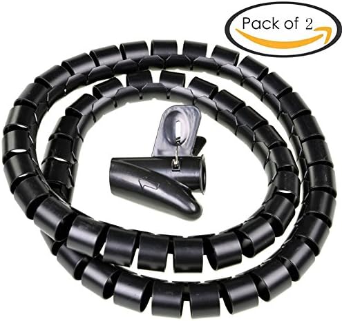 ROOS Cable Management Sleeve Cable Organizer Pack of 2 (Diameter 28mm)