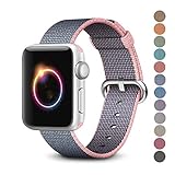 Pantheon Woven Nylon Replacement Band for the Apple Watch by, Women’s or Men’s, Strap fits the 38mm or 42mm for Apple iWatch 1, 2, 3 and Nike edition