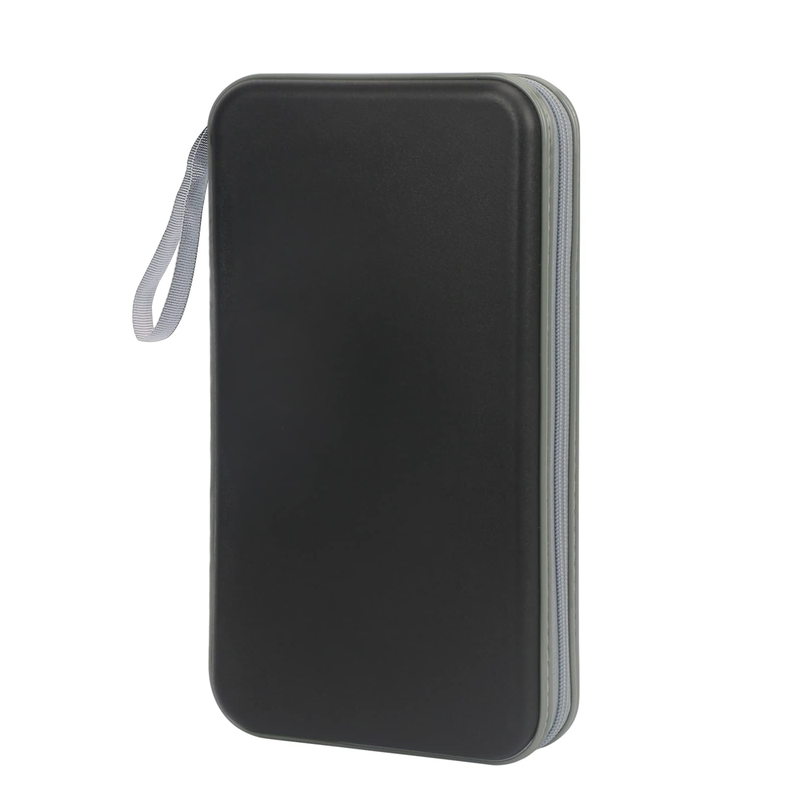 WWW CD Wallet Case,80 Capacity EVA Material Storage Case,DVD Protect Bag with Zipper Easy to Carry Space-Saving for The Office,Car and at Home