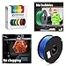 TIANSE PLA 3D Printer Filament, 1.75mm Diameter Tolerance +/- 0.03 mm, 2.2lb Spool, Blue