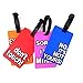Honbay 4PCS Candy Color Travel Luggage Tags Travel Suitcase Bag Labels Checked Baggage Tags, Random Color (4 x Letter)