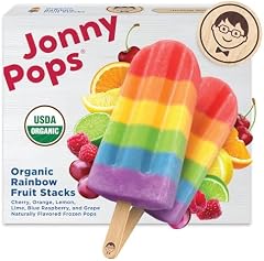 JonnyPops® Organic Rainbow Fruit Stacks Frozen Pops 8ct
