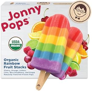JonnyPops® Organic Rainbow Fruit Stacks Frozen Pops 8ct