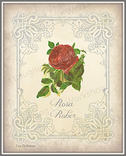 Rose Art Print Flower Bathroom decor Floral Home decor