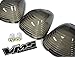 VMS Racing 5pc CAB ROOF Lights COVERS in SMOKE CRL 264142BK with (Super WHITE LED Bulbs) Compatible with FORD F250 F350 F450 F550 F650 Superduty Excursion (with 5 LED Super White Bulbs) 1999-2016
