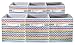 Sorbus 11 Inch Cube Storage Bin - 6 Foldable Storage Cubes for Shelf, Toy Box, Cubby & Closet Organizer - Multicolor Chevron Collapsible Cloth Cube Storage Bins for Home Organization, Nursery, Bedroom