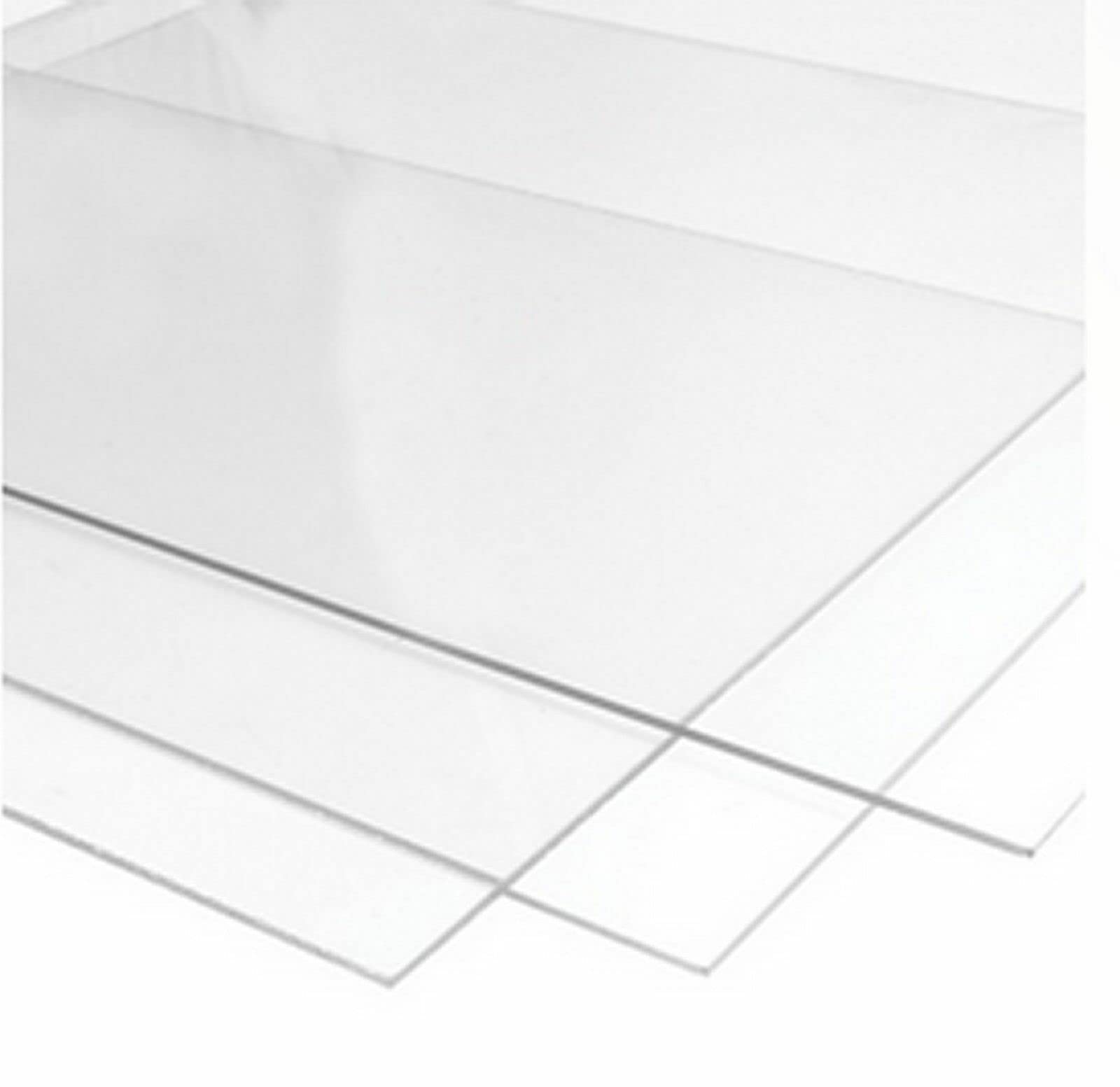 RuudraScott 3mm Perspex Clear Acrylic Plastic Sheet Variable Sizes to Choose (420x600mm(A2))