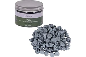 CHUDENG 20mm Vial Rubber Stoppers-Two Legs(100 Count) Mushroom Self Healing Injection Ports Solid Seal, for Glass Vial and Liquid Culture Jars, Can Be Sterilized by Steam and Repeated Used