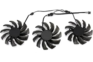 Wooswen 3PCS 75MM PLD08010S12H 3PIN GTX970 GPU Fan for GV-N970WF3OC-4GD GTX970 Graphics Video Card Cooling Fan