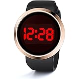 Waterproof Casual Watch,Hosamtel Women Men's LED Touch Screen Day Date Silicone Wristwatch A85