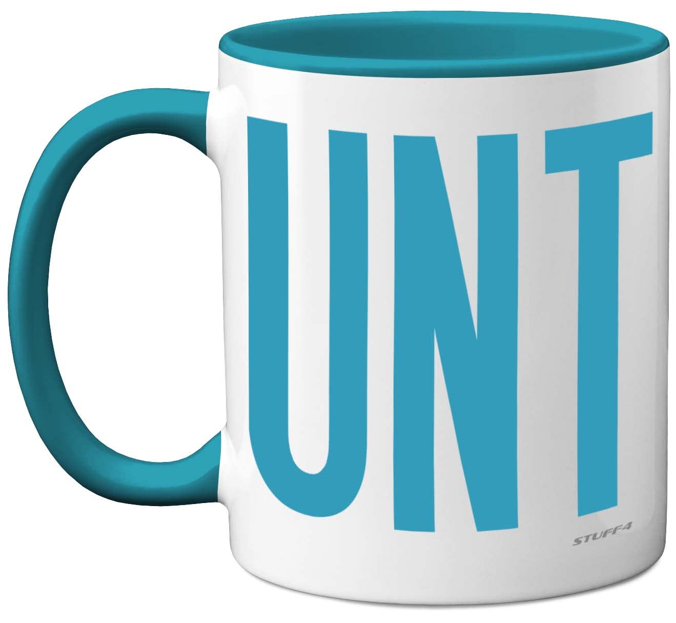 Funny Mugs for Men Women - C UNT Mug - Fun Sarcastic Slogan Gifts for Work Colleagues, C*nt Crude Rude Novelty Joke Gag Humour Birthday Present Friend, 11oz Light Blue Ceramic Dishwasher Safe Mugs