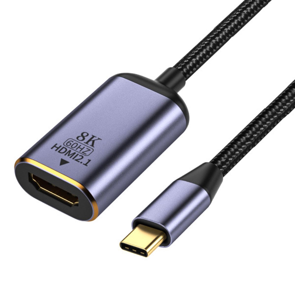 NFHK USB4 USB-C Type-C Source to Female HDMI 2.0 Cable Display 8K 60HZ UHD 4K HDMI Male Monitor — image 1