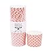 Simply Baked Large Paper Baking Cups Coral Wave 20-Pack Disposable and Oven-safe