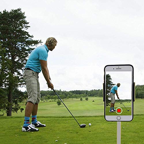 XLHVTERLI Golf Phone Holder Clip Golf Swing Recording Training Aids,Record Golf Swing/Short Game/Putting,Golf Accessories,Universal Smartphone Holder for The Golf Trolley,car Holder, (Black) (Black) (Best Golf Training Videos)