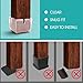 MelonBoat 24 Pack Chair Leg Floor Protectors, Fit Square Leg 1-1/4 to 1-3/8 inches, Chair Leg Caps with Furniture Felt Slider Glide Pads, A-SQ033, Fit Square Leg 1.26''-1.38''