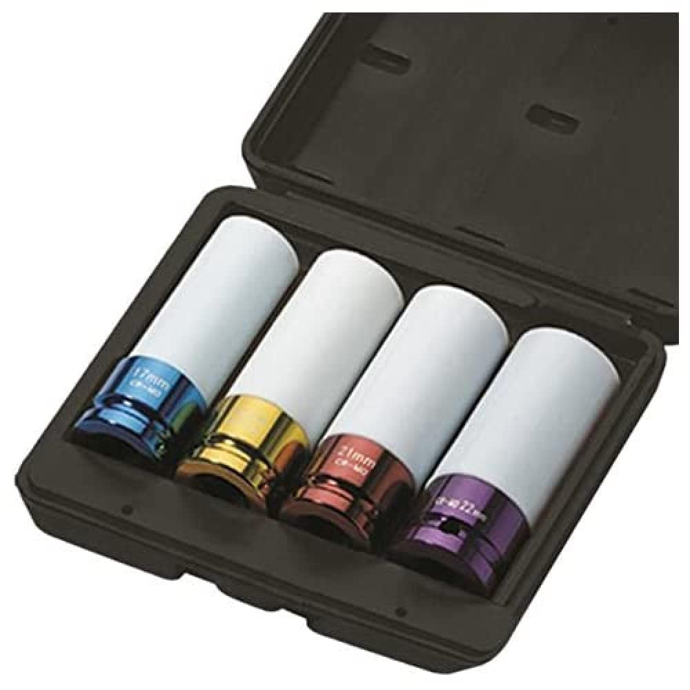 JBM® 52338 Special Extraction Wheel Impact Socket, 1/2 Inches, Set of 4