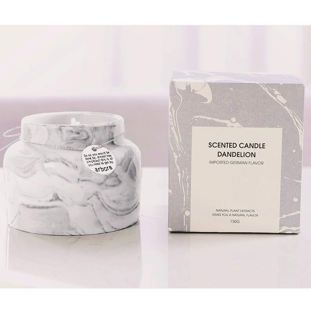 Natural Soy Wax Scented Candle, Aromatherapy Jar Candle, Fragrant Candle, Wild Bluebell, Grey, Relax & Fresh air, 1 piece