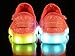 HOFISH Boys Girls Kids Colors Toddler LED Luminous Knit Sneakers USB Charging Light Shoes,Pink,27 M EU / 10 M US Toddler