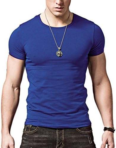 XShing Mens Slim Fit T Shirts Soft Short Sleeves Athletic Muscle Cotton Activewear