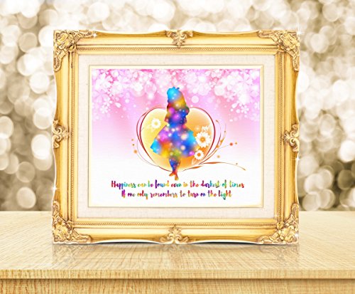 Uhomate-Alice-in-Wonderland-Alice-Wonderland-Happiness-Can-Be-Found-Even-in-The-Darkest-of-Times-Quotes-Canvas-Prints-Wall-Art-Wall-Decor-Living-Room-Bedroom-Artwork-C088-8X10