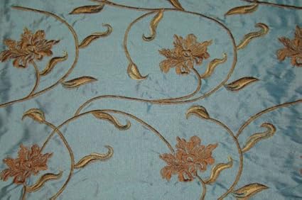 Premium Quality Silk Curtain Fabric With Beautiful Embroidery