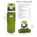 Kemier Collapsible Silicone Water Bottles-750ML,Medical Grade,BPA Free.Can Roll Up,26oz,Leak Proof Foldable Sports & Outdoor Water Bottles (Green)