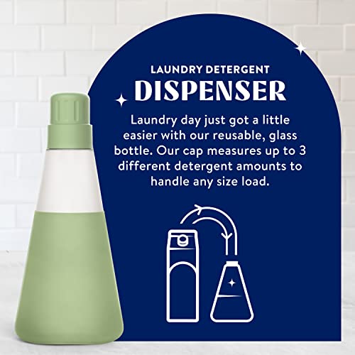 Cleancult Laundry Detergent Dispenser (20oz, 1 Pack) Refillable Glass
