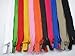 YAKA 5 Yards Bulk Zippers #5 Nylon Coil Zippers for Sewing Black Nylon Coil Zipper with 20pcs Zipper Sliders Repair Kit for Jackets Luggage Backpack DIY Sewing Tailor Craft Bags and Clothing