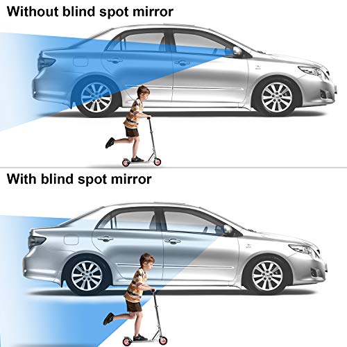 Kribin 4 Pack Blind Spot Mirror, 2" Round HD Glass Frameless Convex Rear View Blind Spot Mirror Stick On with 360° Rotation Adjustable for SUV Car Auto