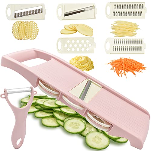 NACOLUS Mandoline Slicer for Kitchen Slicer Vegetable Cutter 5 In 1